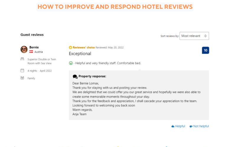 How to improve and respond hotel reviews