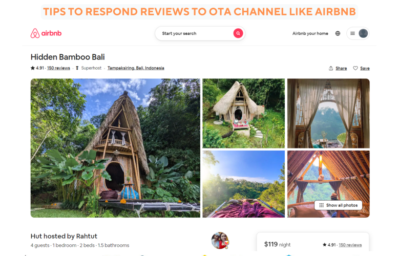 Tips to respond reviews to OTA channel like Airbnb